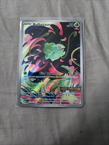 Pokémon TCG Bulbasaur Mega Evolution Stamped Holo Card 133/132