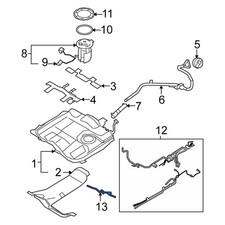 New Genuine Ford Edge Fuel System Pipe OE 7T4Z9J280A