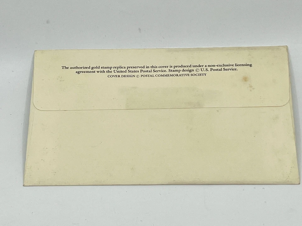 Indian Headdresses Comanche 1st day issue Gold Replica Stamp Aug 17, 1990 - Image 4 of 4