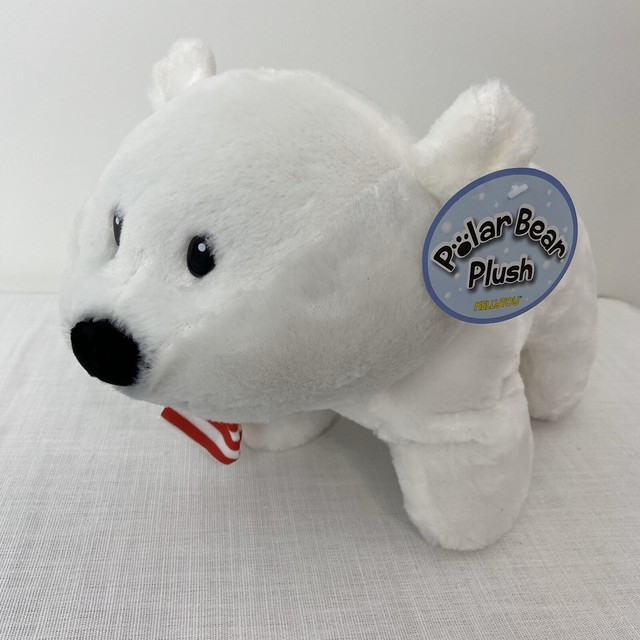 Kellytoy White Polar Bear With Scarf 14 