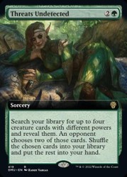 Threats Undetected #419 Extended Art Foil Dominaria United MTG