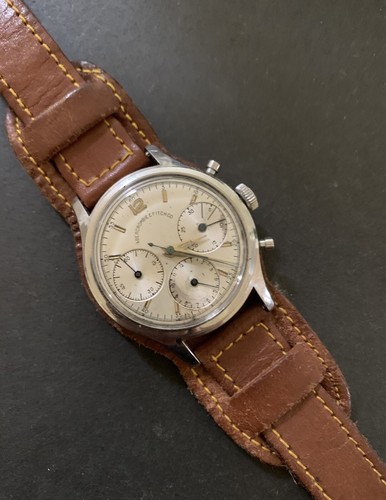 Own A Pc / Abercrombie&Fitch History: By Heuer—Pilots Sports, Valjoux 72 Movement. - Bild 11 von 12