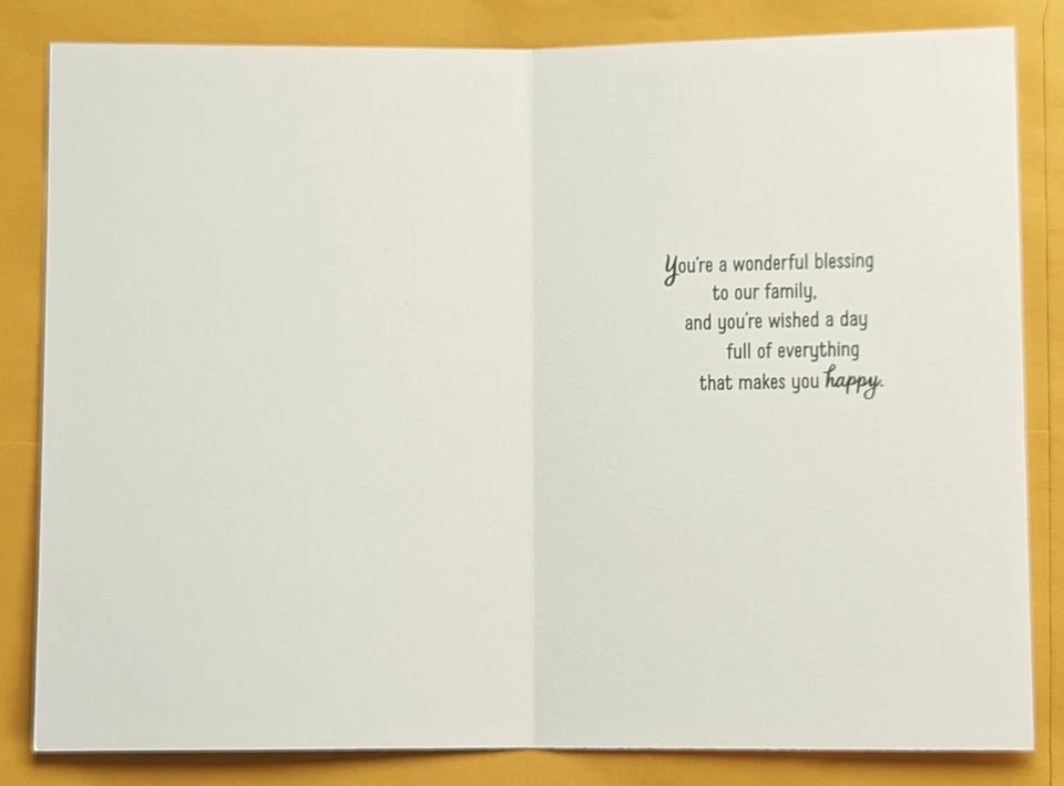 "Gran nieta, ¡feliz cumpleaños!"Tarjeta de felicitación (+sobre 5x7").  Foto 2 de 4