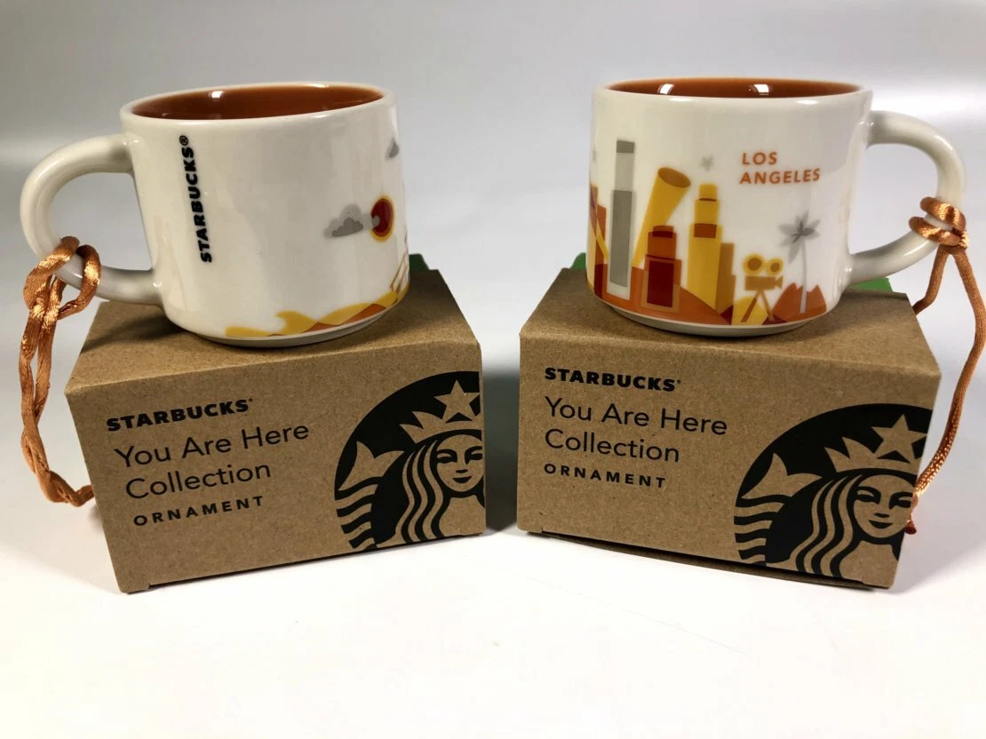 Starbucks You are Here Espresso Coffee Mini Mug Cup Los Angeles