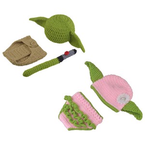 Baby Yoda Hat Beanie Toddler Anime Hats Outfits Crochet Knit Photography Prop Ebay