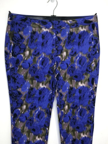 BNWT Boden Women's pattern print Bistro crop capri slim leg trousers 14 R NEW - Picture 2 of 6