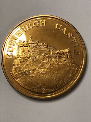 Vintage Tower Mint Edinburgh Castle Proof Medal Medallion
