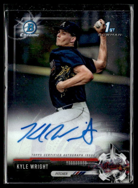 L6,468 - 2017 Bowman Chrome Draft Autographs #CDAKW Kyle Wright