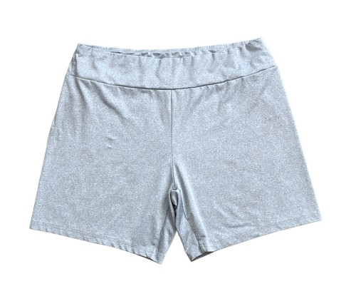 SHEIN Womens Size 3XL Pull On Gray Polyester Blend Stretch Athletic Shorts