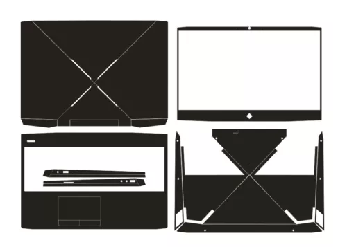 Carbon Sticker Skin Cover for HP Omen 15 DC0051nr dc0075TX dc0015nf dc0049TX 15"