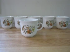 Vintage Corelle Indian Summer Coffee Cup Set of 6