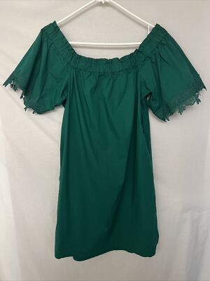Heyton Women Emerald Green Casual MIDI Dress Size Large | eBay