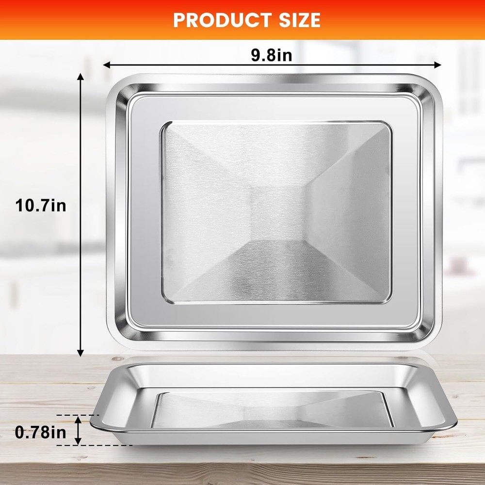 Air Fryer Toaster Oven Accessories for TOA29 28 AFR-25 Compatible with 10.7×9.8 Inch Pans