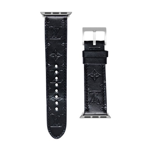 Luksusowy pasek do zegarka Apple Watch seria 1 2 3 4 5 6 7 8 9 10 SE ULTRA 1 2 L czarny - Zdjęcie 10 z 11