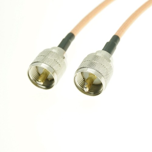 UHF male to UHF PL259 male Connector RF Coaxial lot Jumper Pigtail RG400 Cable - Picture 4 of 6