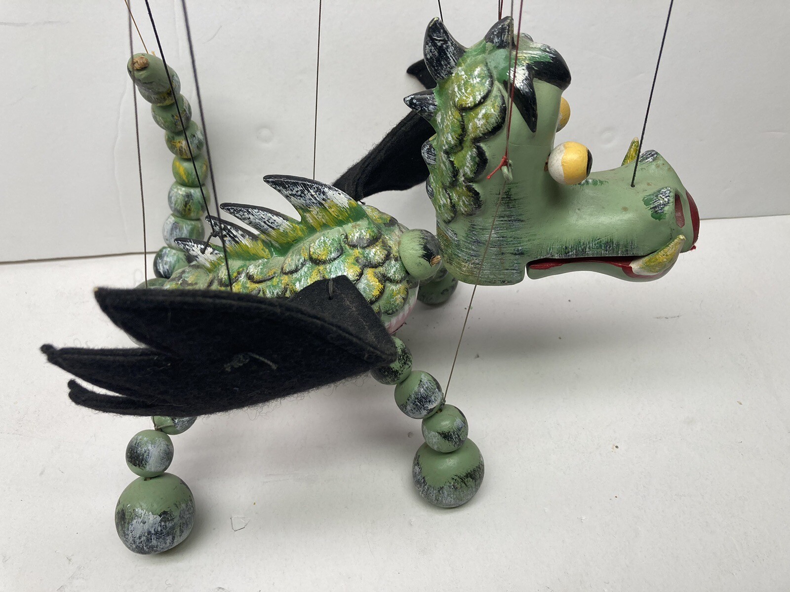 Vintage 1960's Pelham Wood String Puppet Mother Dragon in