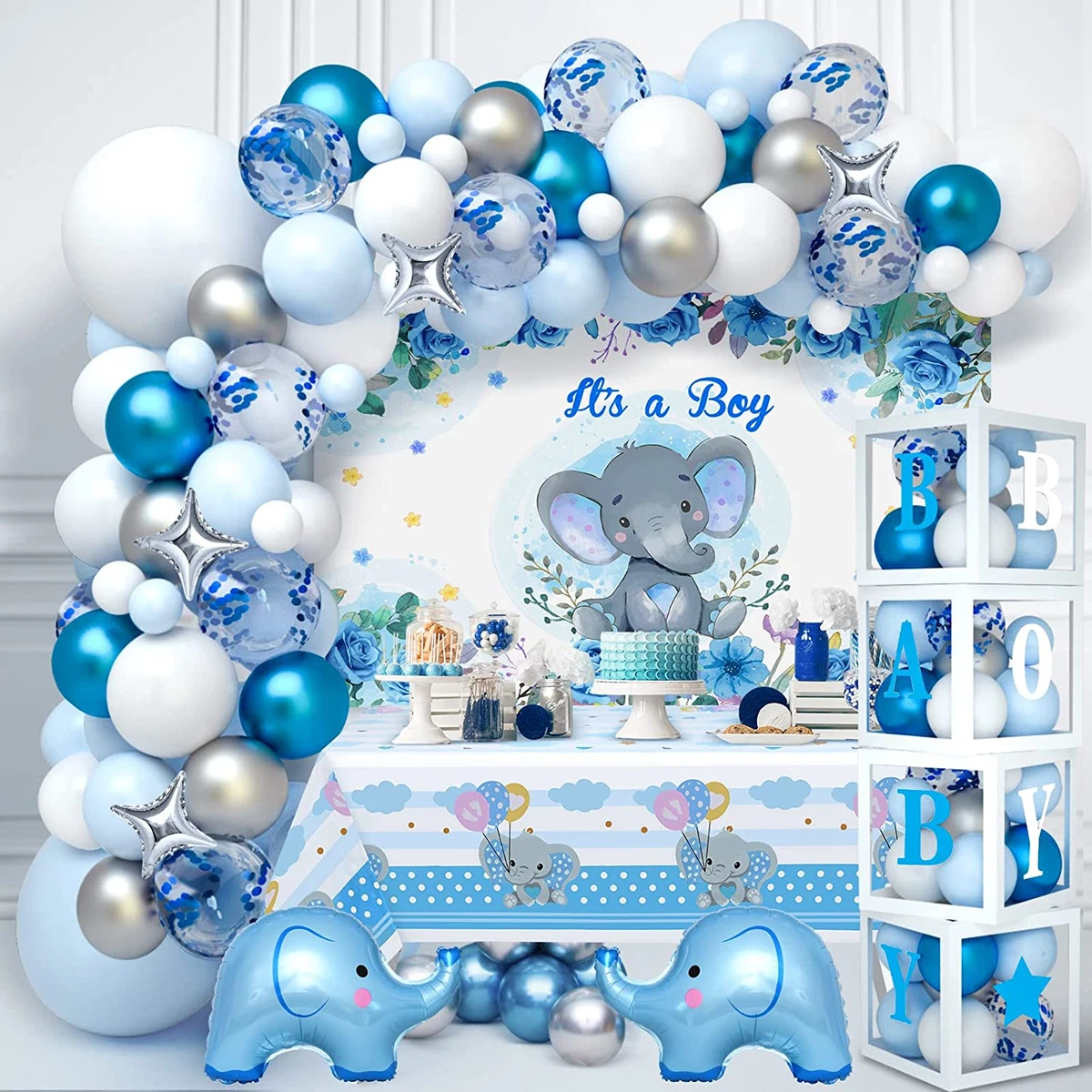 Elephant centerpiece ideas for baby shower sales