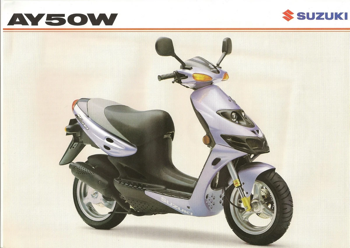 Suzuki AY50 GB Sales Brochure Katana AY50W AY50WX Katana 1999 eBay