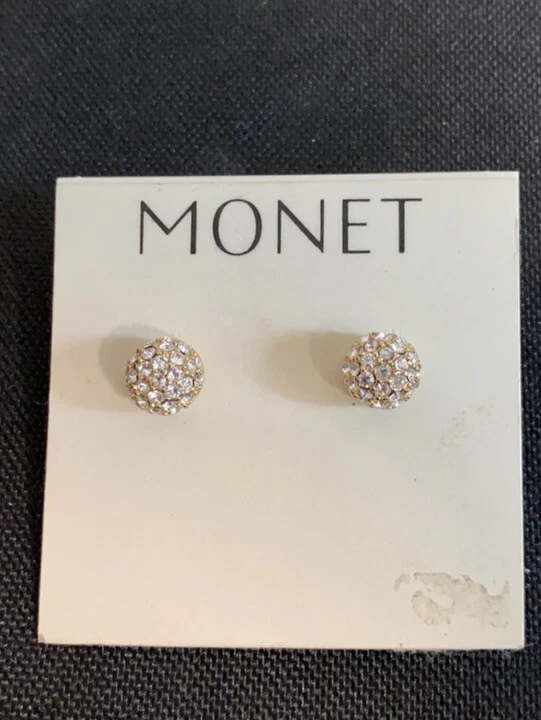 Monet diamond earrings deals