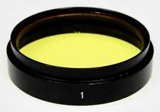 Leica E.Leitz Wetzlar Black Yellow 1 Filter for 5cm f1.5 Xenon 1......Very Rare