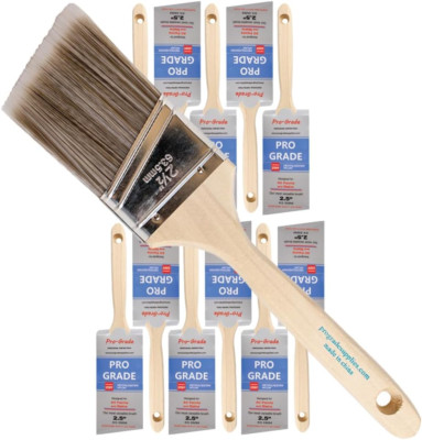 - Paint Brushes - 12Ea 2.5'' Angle Brushes
