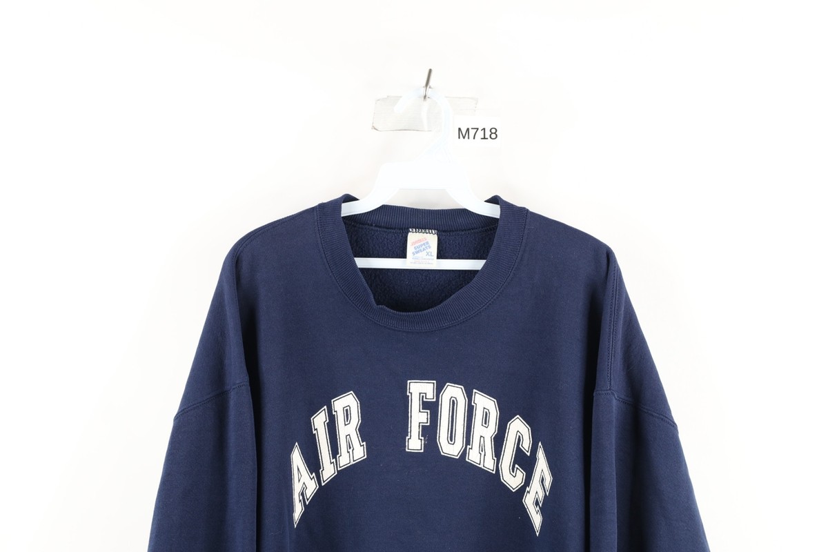 Vintage 90s Mens XL Distressed Spell Out Air Force ROTC