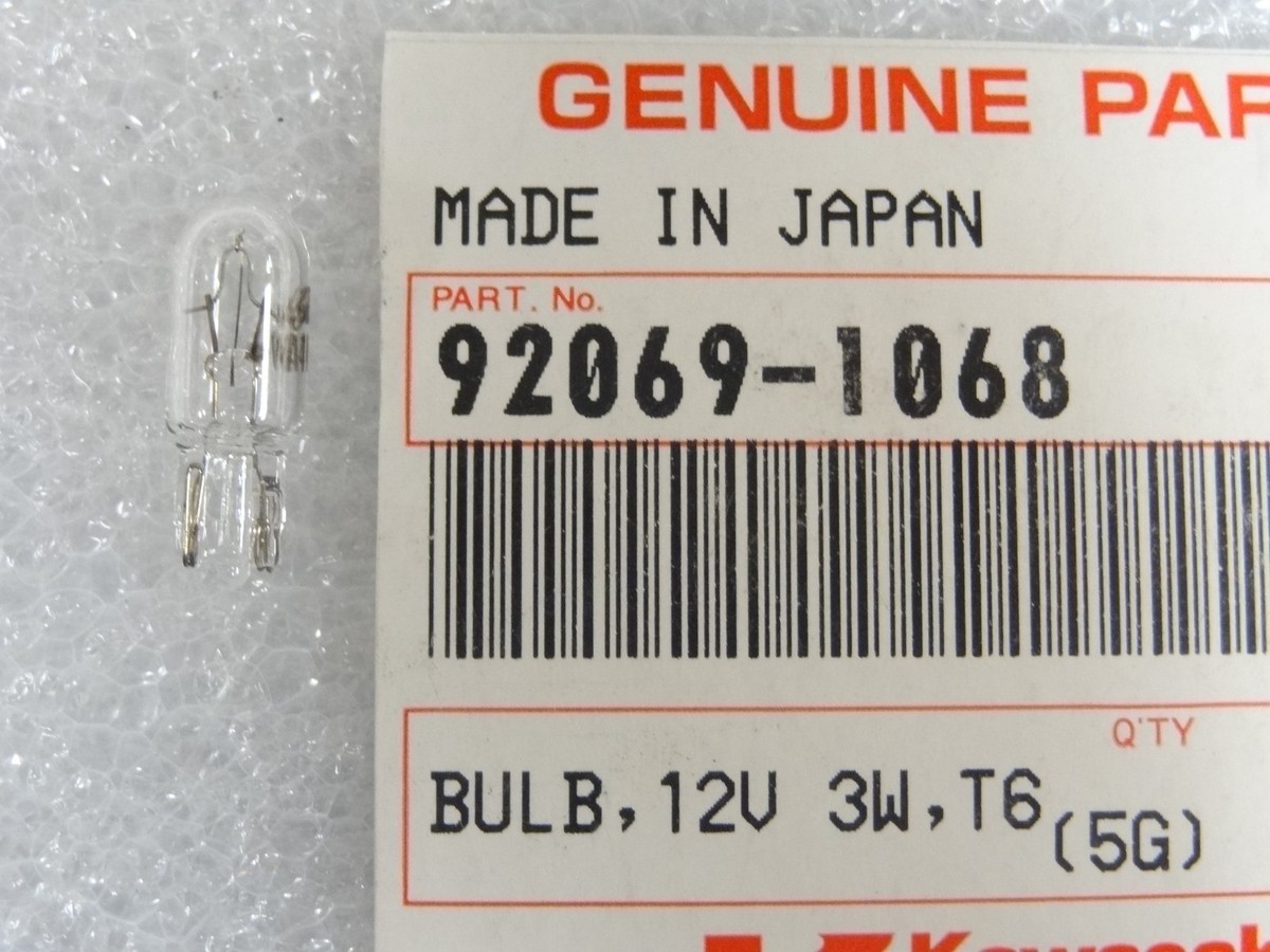 Kawasaki NOS NEW 92069-1068 Light Bulb 14V 3W AN EL EN ER EX KL