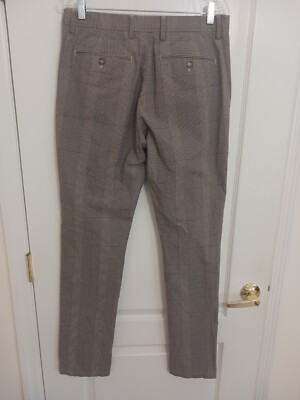 slim fit dress slacks Slim Fit Double Cloth 5-Pocket Pants  Perry Ellis