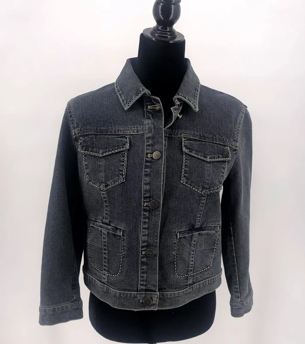 Tahari denim jacket sale