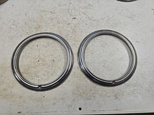 Original 1941 Ford Headlight Bezels Trim Rings