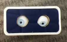 Tallina's Hand Blown Glass Doll Eyes Pair 12 mm blue