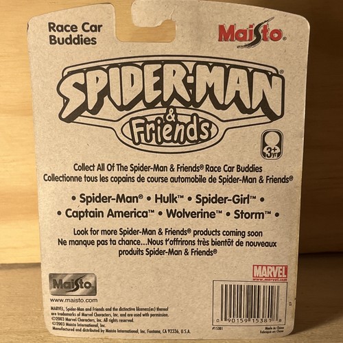 MARVEL MAISTO SPIDER-MAN & FRIENDS STORM AUTO DA CORSA AMICI - 2003 - Foto 2 di 2