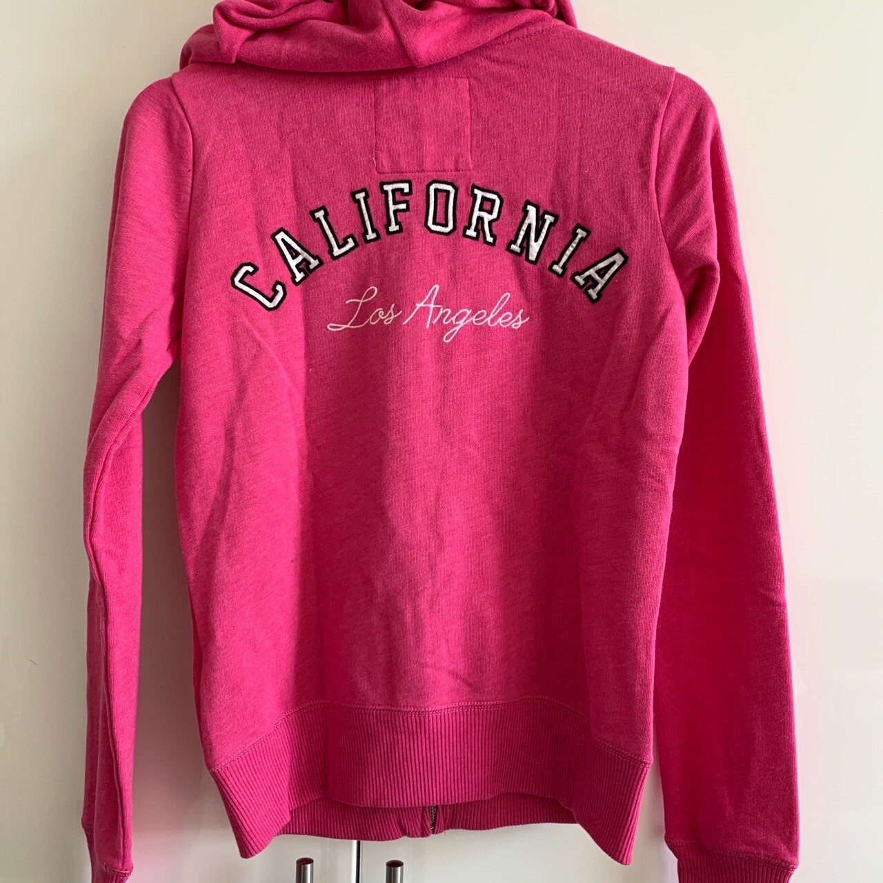 Hollister Logo California Zip Hoodie Hot Pink XS NWT eBay