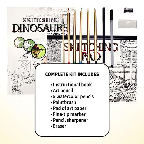 Adult Art Craft & Hobby Kits Art Studio Sketching Dinosaurs