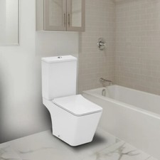Luxury Caffaro White Close Coupled Toilet - Ideal Standard - U865701