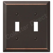 Oil Rubbed Bronze Wall Switch Plate Outlet Cover Toggle Rocker GFI Metal