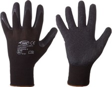 Schwarze Montagehandschuhe FINEGRIP Stronghan...