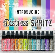 Ranger Tim Holtz DISTRESS SPRITZ SPRAYS- All 12 Color Set Bundle- IN STOCK