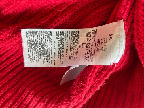 Old Navy Girls Red Pullover Cardigan Sweater Size XXL (16) - Picture 7 of 7