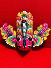 Devil Handmade Traditional Sri Lankan Wooden Mask Wall Deco 8"