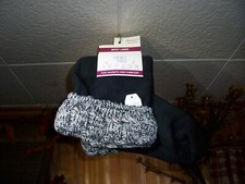 TIME AND TRU LADIES WOMENS BOOT LINER SIZE SMALL 5-6 BLACK GRAY SHOE ACCESSORY