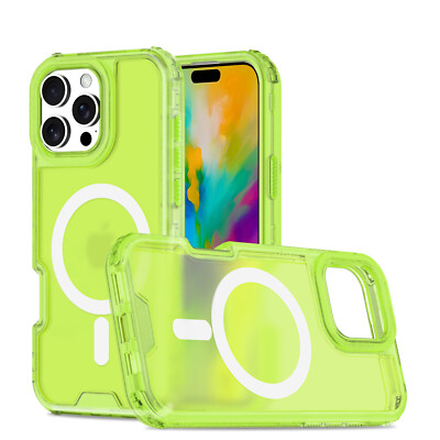 For iPhone 16 Pro Max 15 14 Shockproof Ergonomic Rugged Magnetic Slim Case Cover