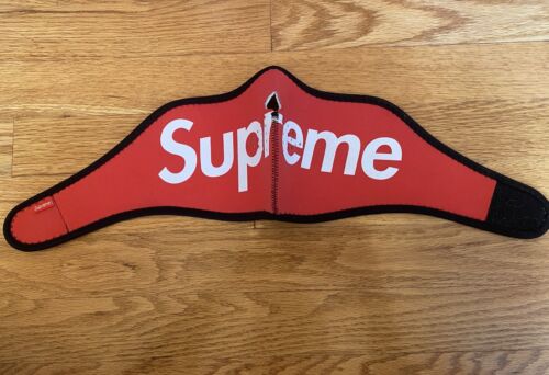 Supreme Arabic Logo Neoprene Facemask Red