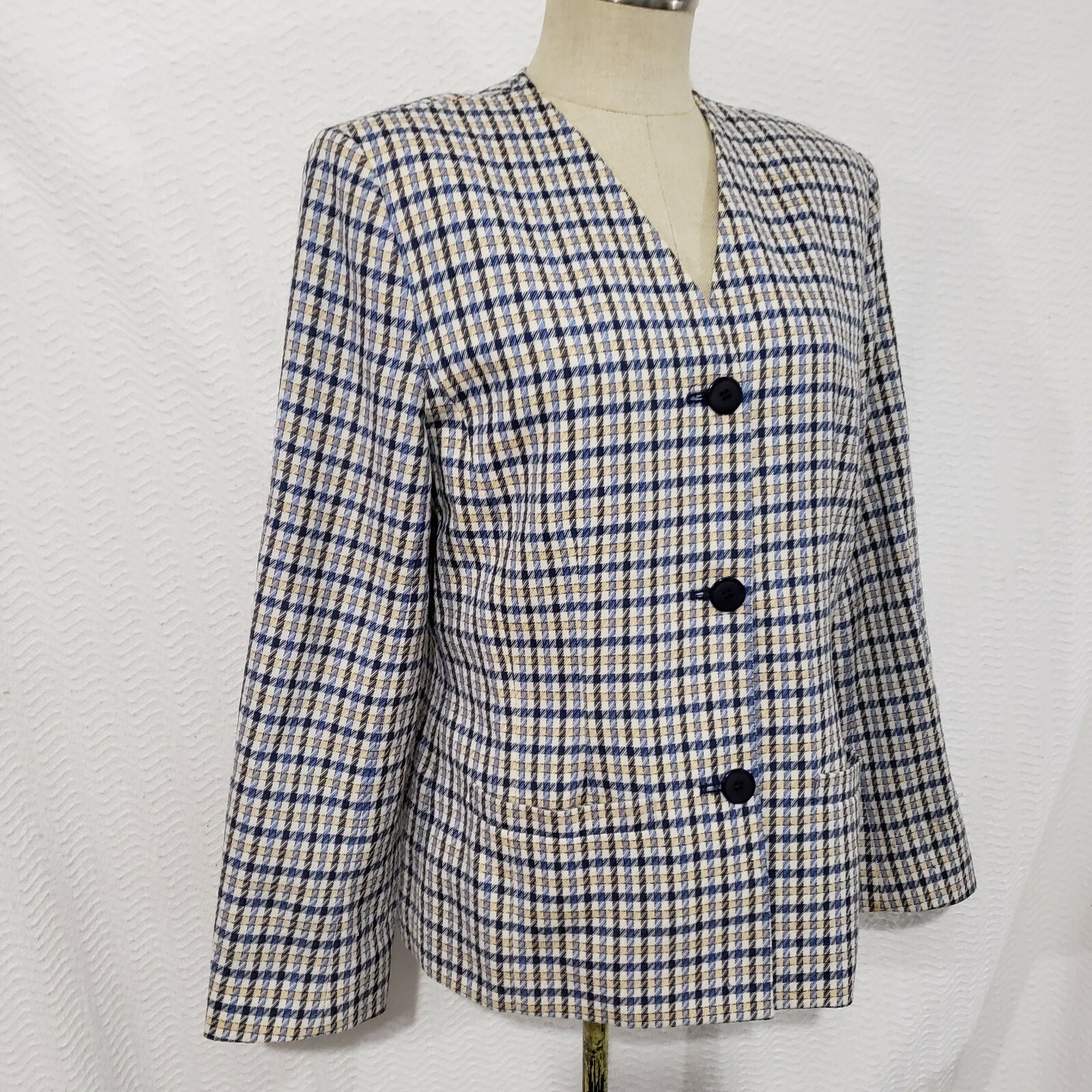 Pendleton 100% Virgin Wool Light Plaid Multiolor … - image 6