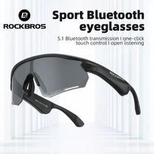 ROCKBROS Bluetooth Sunglasses Polarized Photochromic Running Driving Goggles