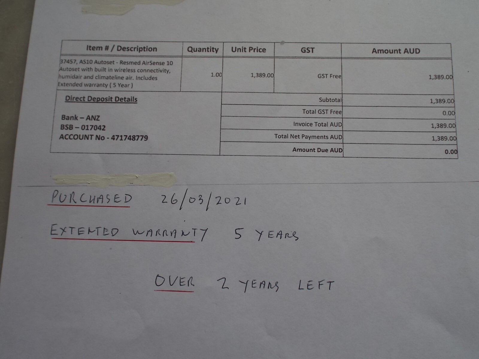 ResMed AirSense 10 AutoSet Device CPAP Machine eBay