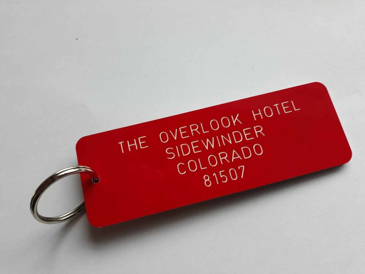 OVERLOOK HOTEL KEY RING, THE SHINING, JACK NICHOLSON, NOVELTY TAG - Main Image