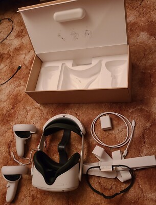 Meta Quest 2  128GB + Oculus Quest 2 Elite Strap With Battery 