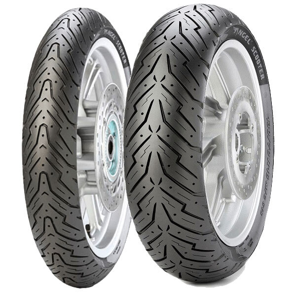 COPPIA GOMME PIRELLI 100/90-10 56J + 100/90-14 57P ANGEL SCOOTER