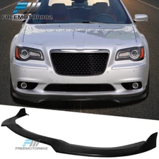 Fits 12-14 Chrysler 300 SRT8 PU Black Front Bumper Lip Spoiler
